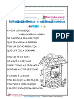 Atividades de Alfabetização Poema Interpretação Ortografia Ç 1º 2º Ano