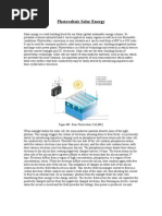 Photo Voltaic Solar Energy