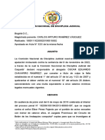 Sanción 8 SMLMV Por Inasistencia A Audiencias CNDJ