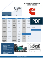 Planta Eléctrica Cs-30: Ficha Tecnica