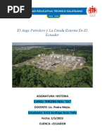 El Boom Petrolero y La Deuda Externa en El Ecuador