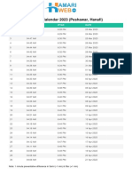 Peshawar Ramadan Calendar 2023 Hamariweb