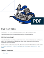 Blue Team Notes