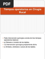 Tiempos Operatorios en Cirugía Bucal