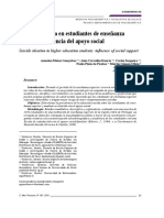 Ideación Suicida en Estudiantes de Enseñanza Superior: Influencia Del Apoyo Social