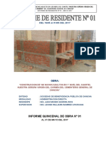 Informe 01 de Residente de Obra