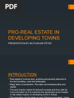 Pro-Real Estate in Developing Towns