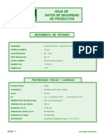 Hoja Datos Dicromato Potasio