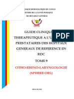 Guide Clinique Et - Therapeutique - Tome 9 (Sphere Orl)