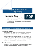 Corporate Financial Reporting: Income Tax