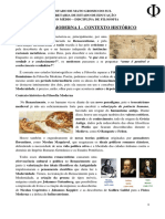 Texto - Filosofia Moderna 1 - Contexto