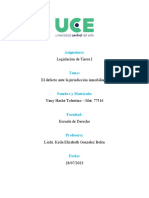 El Defecto Ante La Juris - YIMY HACHE T. - MAT. 77516