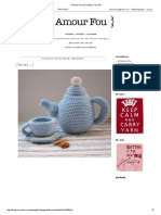 (Amour Fou - Crochet) - Tea Set