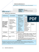 1° - Sesion de Aprendizaje - 1 - Unidad 4 - Secundaria