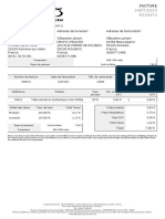 Adresse de Livraison Adresse de Facturation: Numéro de Facture Date de Facturation Réf. de Commande Date de Commande