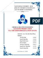 Group 3 - Acetone Production Via The Dehydrogenation of IPA