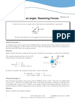 MathCentre - Forces Acting at An Angle (Resolving Forces)