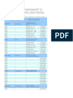 Lista de Parashiot