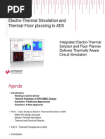 Integrated Electro-Thermal Simulation in ADS