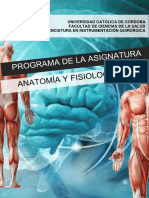 Programa - Anatomia y Fisiologia