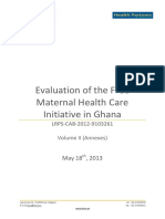 2013 Summit REPORT Evaluation of The Free Maternal Health Care Initiative in Ghana Annexes