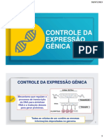 Aula CONTROLE DA EXPRESSAO GENICA