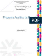 Programa Análitico de Escuela