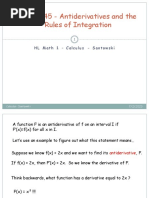 IBHL L45 Antiderivatives and Indefinite Integrals