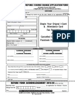 Allen Refund Form