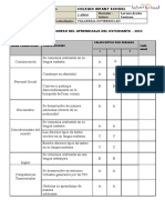 Informe de Progreso de Aprendizaje de Estudiante