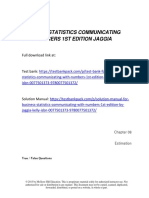 Business Statistics Communicating With Numbers 1st Edition Jaggia Test Bank Download