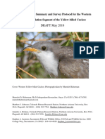 Survey Protocol Yellow Billed Cuckoo Western Distinct Population Segment