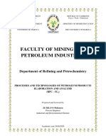 Procédés Et Technologies D'élaboration Et D'analyse Des Produits Pétroliers - Lecture