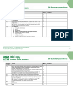 AQA Biology GCSE Combined B8 Summary Answers