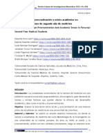 Asociación Entre Procrastinación y Estrés Académico en Estudiantes Peruanos de Segundo Año de Medicina