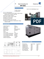 General Features: Diesel Generating Set Powered by