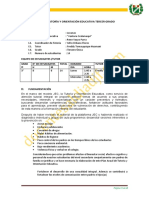 Plan de Tutoría 3° Secundaria 2022