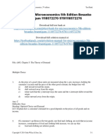 Microeconomics 5th Edition Besanko Test Bank 1