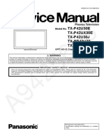 Panasonic TX-p42u30e TX-p42ux30e TX-p42u30j TX-pr42u30 TX-pr42u31 Chassis Gpf14d-E