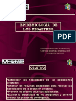 Epidemiologia de Los Desastres