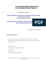 Marketing 1st Edition Hunt Test Bank Download