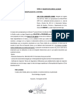 Solicito Cita Al Alcalde de La Municipalidad de La Victoria