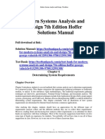 Modern Systems Analysis and Design 7th Edition Hoffer Solutions Manual Download