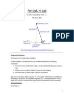 Pendulum Lab