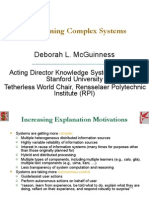 Deborah L. McGuinness Explaining Complex Systems