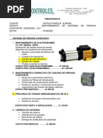 Cotizacion Mantenimiento Bombas Presion Constante Sumidero Aci Edificio Parque Aurora 2023