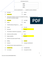 Professional Practice Answer Sheet