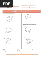 Exercícios Potência de Ponto