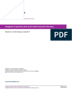 Analgesia in Patients With Acute Abdominal Pain (Review)