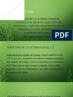 Efectos de La Quiebra Sobre El Contrato de Trabajo